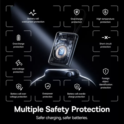 Εξωτερική Ασύρματη Μπαταρία Baseus EnerFill FW11 για Apple Watch Series, 1640mAh, 5W, 1 x QI, Μαύρο E0205301