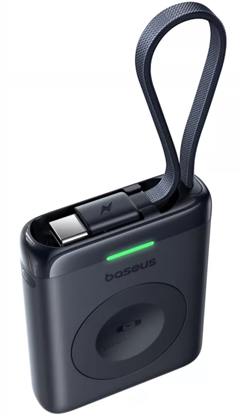 Εξωτερική Ασύρματη Μπαταρία Baseus EnerFill FW11 για Apple Watch Series, 1640mAh, 5W, 1 x QI, Μαύρο E0205301