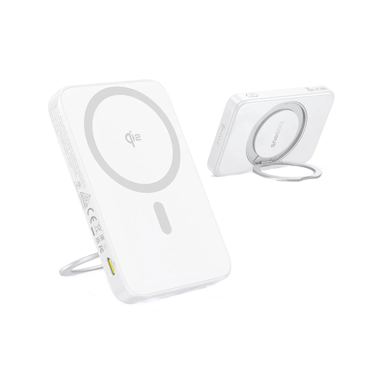 Εξωτερική Μπαταρία Wireless Baseus PicoGo, 5000mAh, 20W, PD + FQI, 1 x QI - 1 x USB-C, Λευκή P10076800213-01