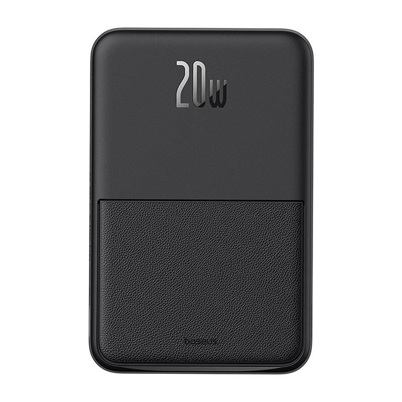 Εξωτερική Μπαταρία Wireless Baseus MagPro PPCXZ05, 5000mAh, 20W, PD + FQI, 1 x QI - 1 x USB-C, Μαύρη, Επανασφραγισμένη P10064101123-00
