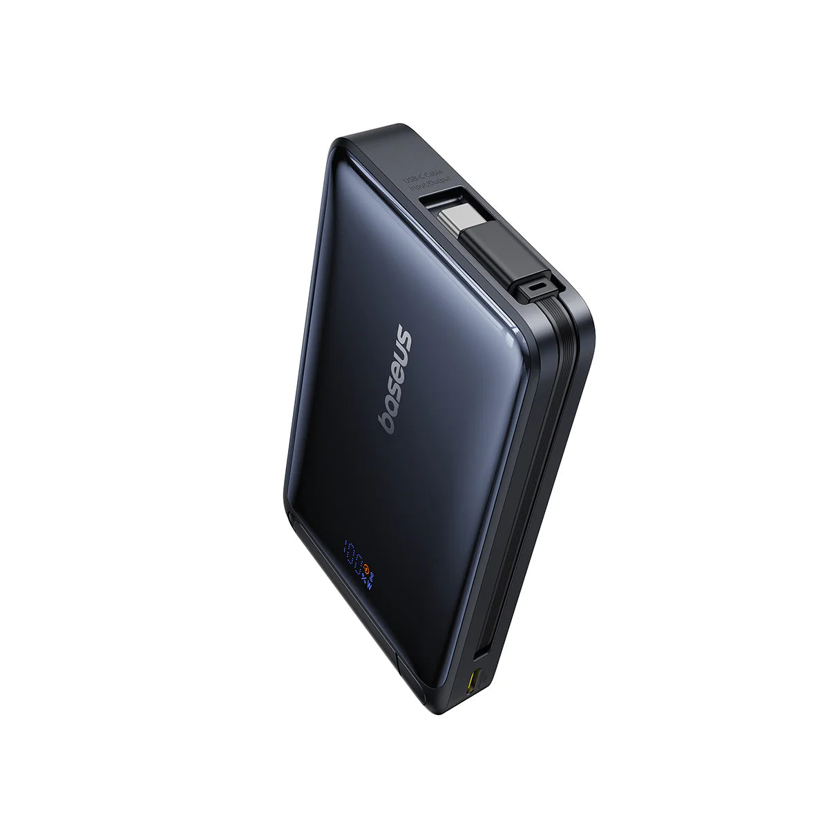 Εξωτερική Μπαταρία Wireless Baseus Nomos, 10000mAh, 45W, PD + FQI, 1 x QI - 2 x USB-C, Μαύρη P10078800123-00