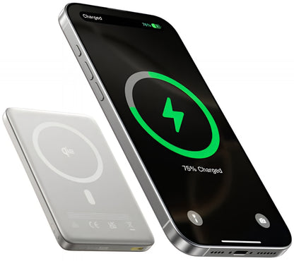 Εξωτερική Μπαταρία Ασύρματη Baseus PicoGo AM41, 10000mAh, 27W, PD + FQI, 1 x QI - 1 x USB-C, Μπεζ E0027203