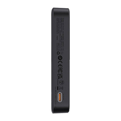 Εξωτερική Μπαταρία Wireless Baseus MagPro PPCXZ05, 5000mAh, 20W, PD + FQI, 1 x QI - 1 x USB-C, Μαύρη, Επανασφραγισμένη P10064101123-00