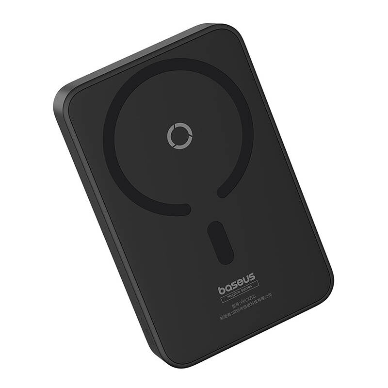 Εξωτερική Μπαταρία Wireless Baseus MagPro PPCXZ05, 5000mAh, 20W, PD + FQI, 1 x QI - 1 x USB-C, Μαύρη, Επανασφραγισμένη P10064101123-00