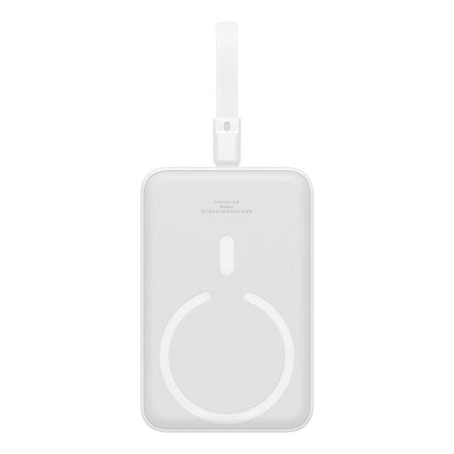 Εξωτερική Μπαταρία Wireless Baseus Magnetic Mini, 10000mAh, 20W, PD + FQI, 1 x Lightning - 1 x QI - 1 x USB-C, Λευκή P10022109223-00