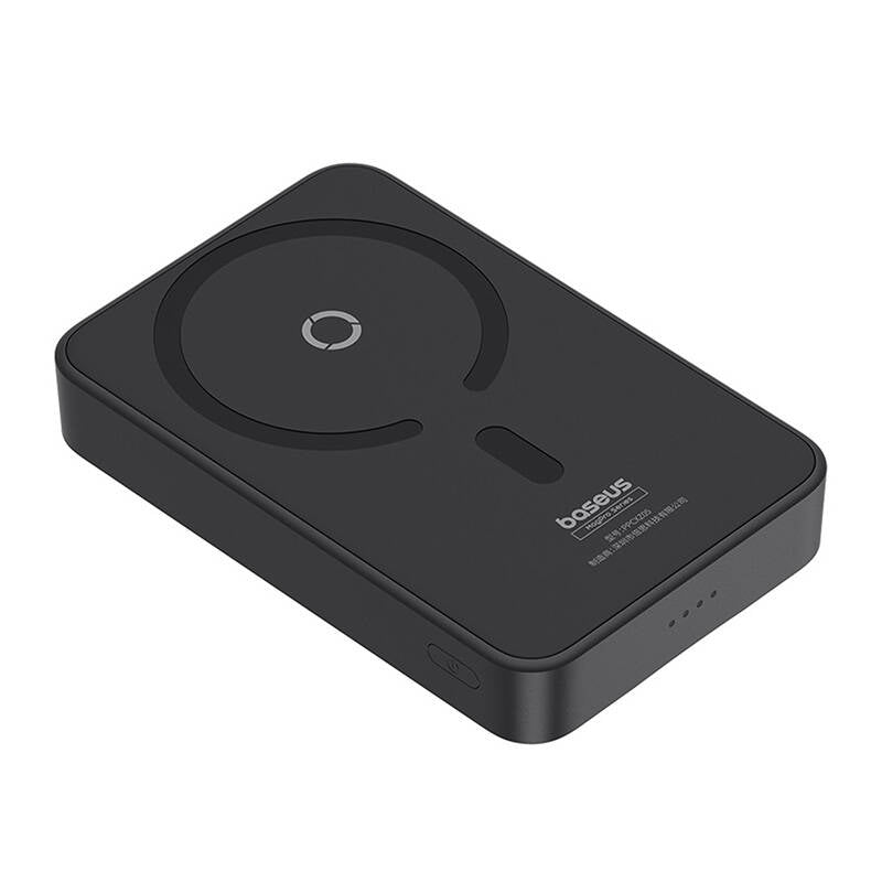 Εξωτερική Μπαταρία Wireless Baseus MagPro PPCXZ05, 5000mAh, 20W, PD + FQI, 1 x QI - 1 x USB-C, Μαύρη, Επανασφραγισμένη P10064101123-00