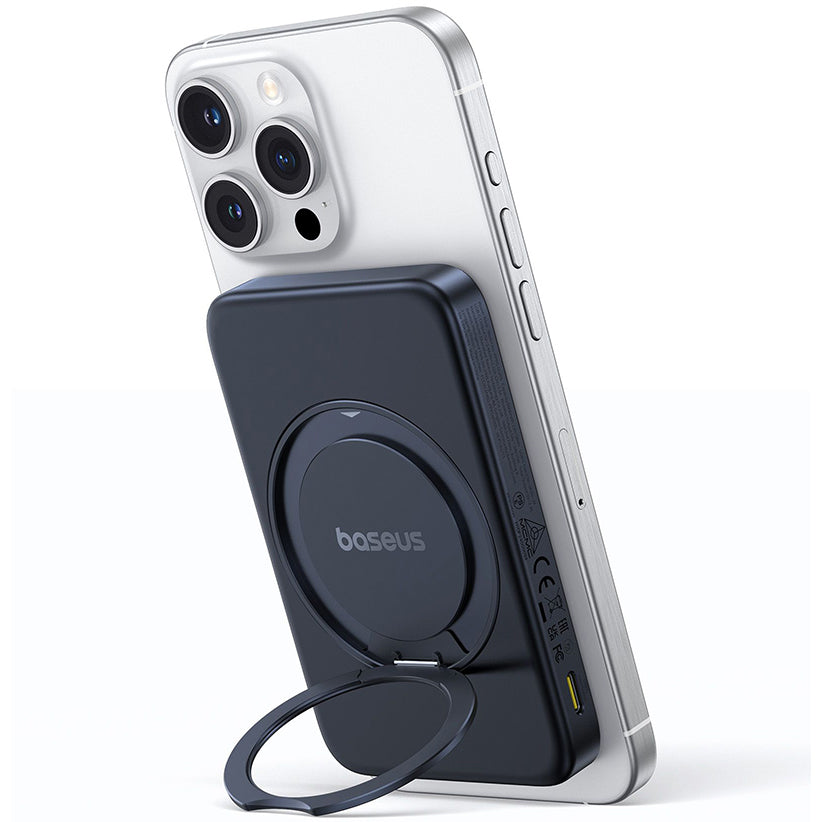 Εξωτερική Μπαταρία Wireless Baseus PicoGo, 5000mAh, 20W, PD + FQI, 1 x QI - 1 x USB-C, Μαύρη P10076802123-00