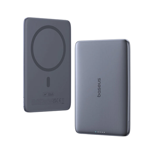 Εξωτερική Μπαταρία Ασύρματη Baseus PicoGo AM41, 5000mAh, 20W, PD + FQI, 1 x QI - 1 x USB-C, Γκρι P1007680C813-00