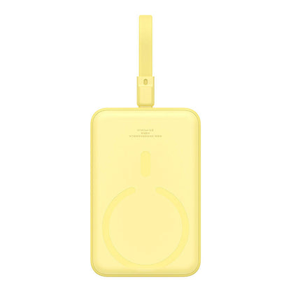 Εξωτερική Μπαταρία Wireless Baseus Magnetic Mini, 10000mAh, 20W, PD + FQI, 1 x Lightning - 1 x QI - 1 x USB-C, Κίτρινη P10022109Y23-00