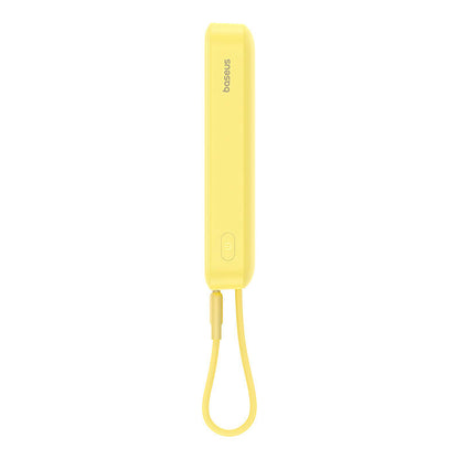 Εξωτερική Μπαταρία Wireless Baseus Magnetic Mini, 10000mAh, 20W, PD + FQI, 1 x Lightning - 1 x QI - 1 x USB-C, Κίτρινη P10022109Y23-00