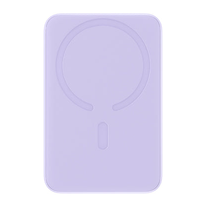 Baseus Magnetic Mini Wireless External Battery, 10000mAh, 20W, PD + FQI, 1 x QI - 1 x USB-C, Purple PPCX110105