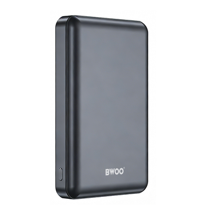 Εξωτερική Ασύρματη Μπαταρία BWOO BO-P82, 10000mAh, 22.5W, PD + FQI, 1 x QI - 1 x USB-C, Γκρι