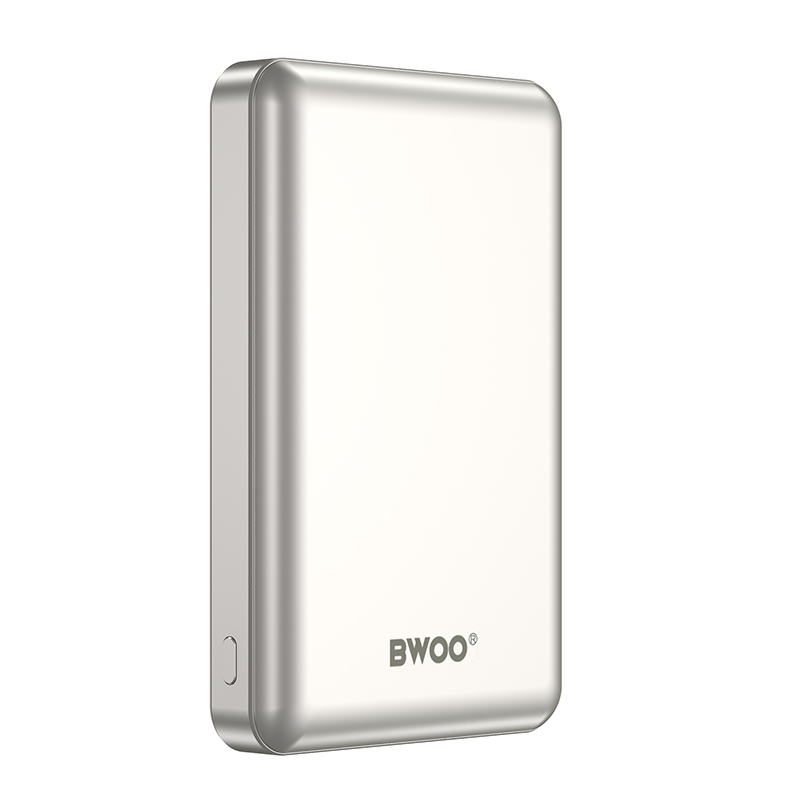 Εξωτερική Ασύρματη Μπαταρία BWOO BO-P82, 10000mAh, 22.5W, PD + FQI, 1 x QI - 1 x USB-C, Λευκή