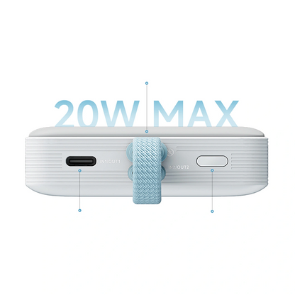 Cuktech CP132ML Wireless External Battery, 10000mAh, 22.5W, PD + QI, 2 x USB-C, White