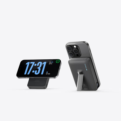 Εξωτερική Ασύρματη Μπαταρία Cuktech WPB100, 10000mAh, 30W, PD + FQI, 1 x QI - 1 x USB-C, Γκρι CUWPB100GLBK