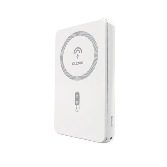 Ασύρματη Εξωτερική Μπαταρία Dudao K14S, 5000mAh, 20W, QC + PD + FQI, 1 x QI - 1 x USB-A - 1 x USB-C, Λευκό