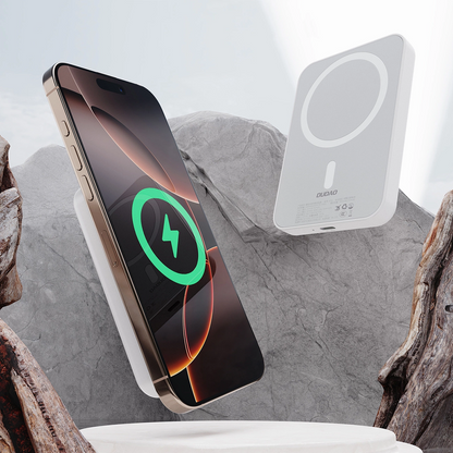 Εξωτερική Μπαταρία Wireless Dudao K26s, 5000mAh, 20W, PD + FQI, 1 x QI - 1 x USB-C, Λευκή