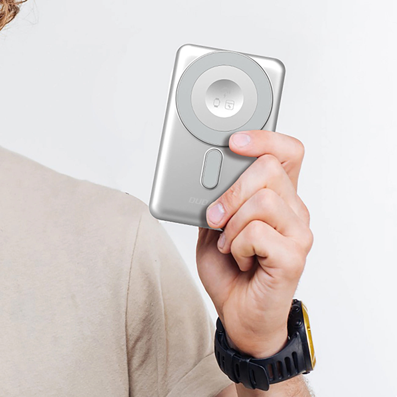 Εξωτερική Μπαταρία Wireless Dudao K29, 10000mAh, 20W, PD + FQI, 1 x Lightning - 1 x QI - 1 x USB-C, Γκρι