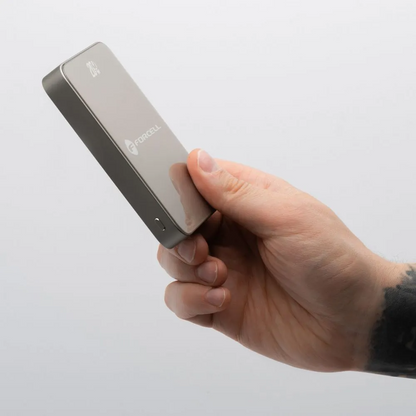 Εξωτερική Μπαταρία Wireless Forcell F5K8, 5000mAh, 15W, PD + FQI, 1 x QI - 1 x USB-C, Χρυσή