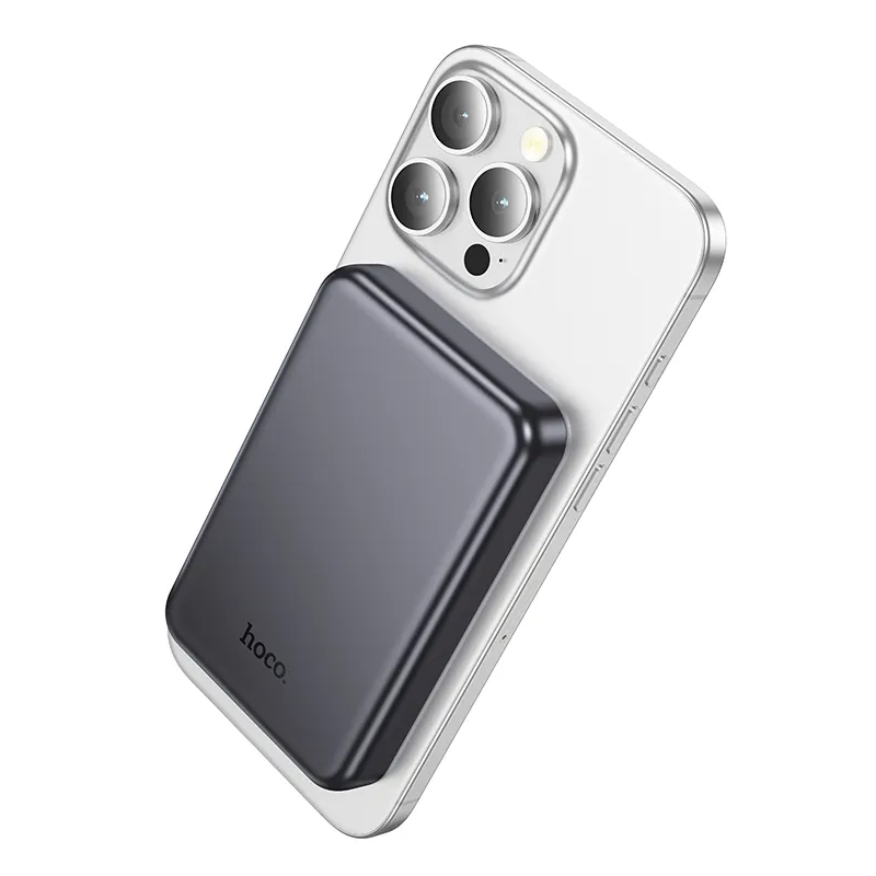 Εξωτερική Ασύρματη Μπαταρία HOCO J160, 5000mAh, 10W, 1 x QI - 1 x USB-C, Γκρι
