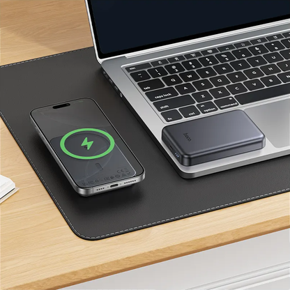 Εξωτερική Ασύρματη Μπαταρία HOCO J160, 5000mAh, 10W, 1 x QI - 1 x USB-C, Γκρι