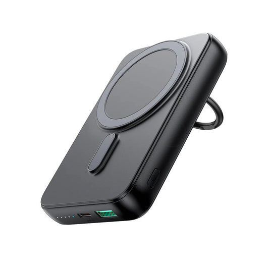 Εξωτερική Μπαταρία Wireless Joyroom JR-W050, 10000mAh, 20W, QC + PD + FQI, 1 x QI - 1 x USB-A - 1 x USB-C, Μαύρη