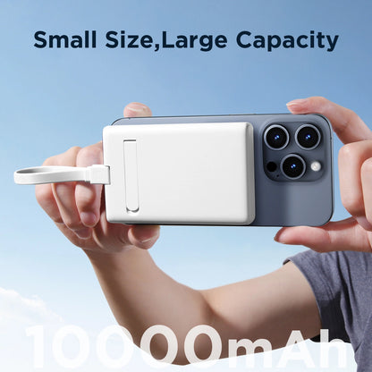 Εξωτερική Μπαταρία Wireless Joyroom JR-PBM01, 10000mAh, 20W, QC + PD + FQI, 1 x Lightning - 1 x QI - 1 x USB-C, Λευκή