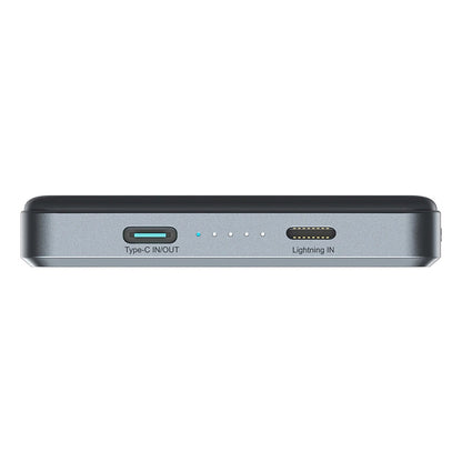 Εξωτερική Μπαταρία Wireless Joyroom JR-PBM08 Pro, 10000mAh, 20W, PD + FQI, 1 x QI - 1 x USB-C, Γκρι