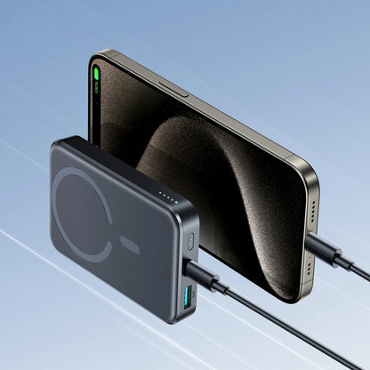 Εξωτερική Μπαταρία Wireless Joyroom JR-W020, 10000mAh, 20W, QC + PD + FQI, 1 x QI - 1 x USB-A - 1 x USB-C, Μαύρη