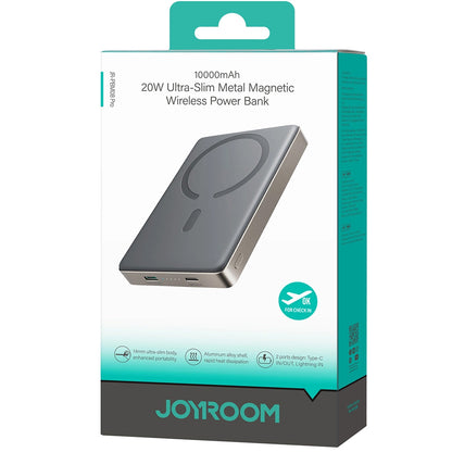 Εξωτερική Μπαταρία Wireless Joyroom JR-PBM08 Pro, 10000mAh, 20W, PD + FQI, 1 x QI - 1 x USB-C, Μπεζ