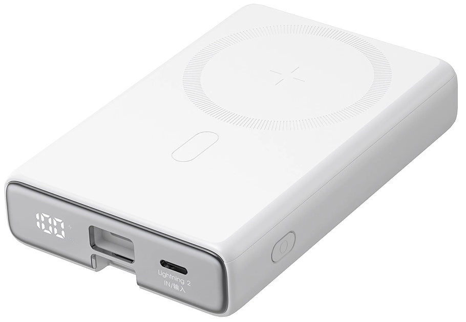Εξωτερική Μπαταρία Wireless Joyroom JR-PBM01, 10000mAh, 20W, QC + PD + FQI, 1 x Lightning - 1 x QI - 1 x USB-C, Λευκή