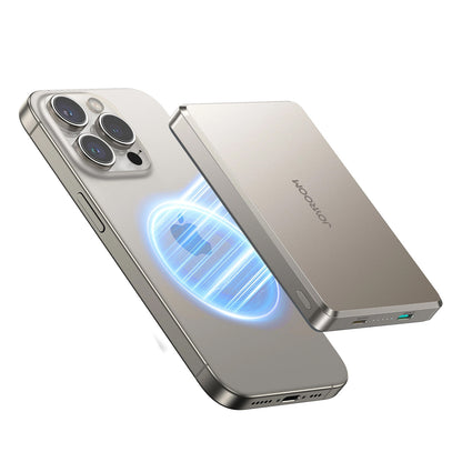 Εξωτερική Μπαταρία Wireless Joyroom JR-PBM08 Pro, 10000mAh, 20W, PD + FQI, 1 x QI - 1 x USB-C, Μπεζ