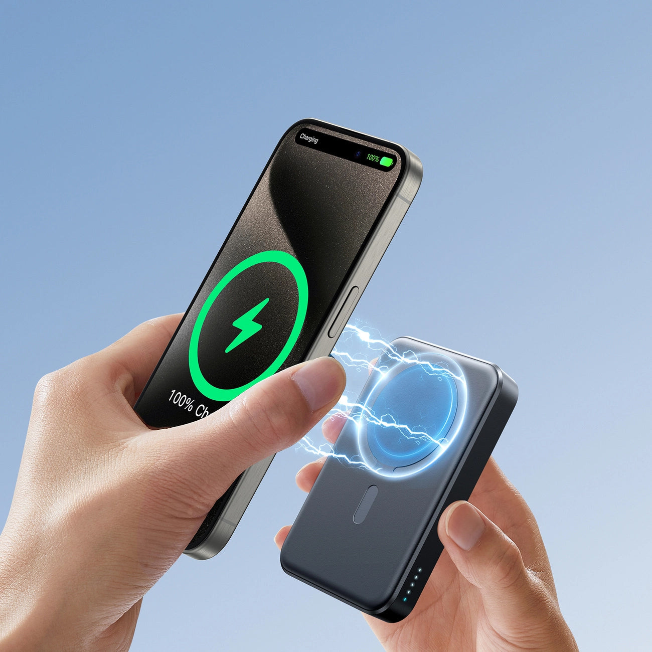 Εξωτερική Μπαταρία Wireless Joyroom JR-W020, 10000mAh, 20W, QC + PD + FQI, 1 x QI - 1 x USB-A - 1 x USB-C, Μαύρη