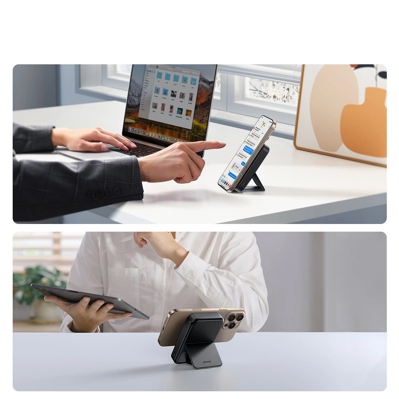 Εξωτερική Μπαταρία Wireless Joyroom JR-PBM11, 10000mAh, 22.5W, QC + PD + FQI, 1 x QI - 1 x USB-A - 1 x USB-C, Μαύρη