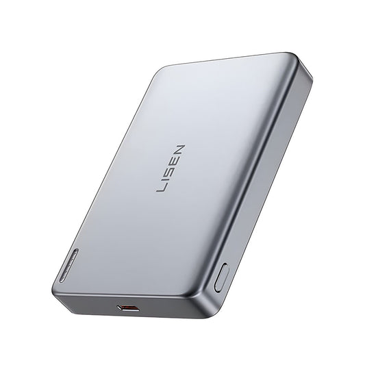 Ασύρματη Εξωτερική Μπαταρία Lisen L601 Pro, 10000mAh, 27W, PD + FQI, 1 x QI - 1 x USB-C, Γκρι YL0325100009