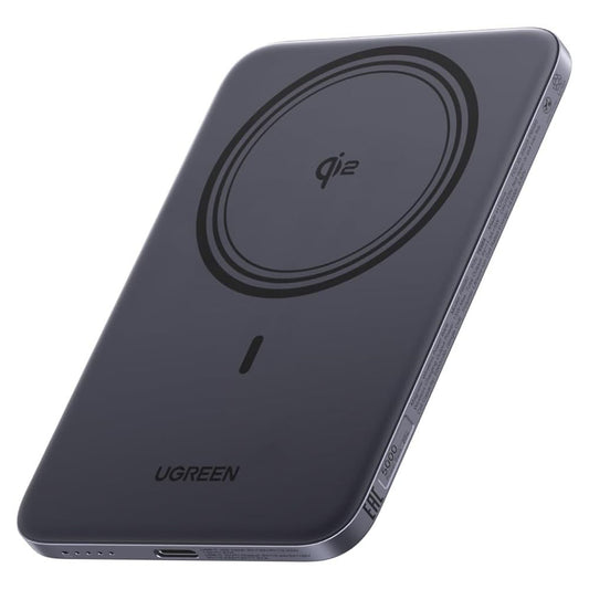 UGREEN PB580 Wireless External Battery (75984B), 5000mAh, 15W, PD + FQI, 1 x QI - 1 x USB-C, Gray
