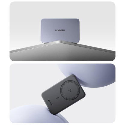 UGREEN PB580 Wireless External Battery (75984B), 5000mAh, 15W, PD + FQI, 1 x QI - 1 x USB-C, Gray