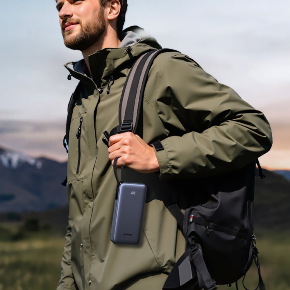 Εξωτερική Μπαταρία UGREEN PB536 (55988B), 20000mAh, 45W, QC + PD, 1 x USB-A - 2 x USB-C, Γκρι