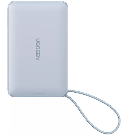 Εξωτερική Ασύρματη Μπαταρία UGREEN MagFlow PB773 (65958), 10000mAh, 25W, PD + FQI, 1 x QI - 2 x USB-C, Μπλε