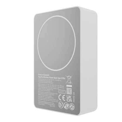 Εξωτερική Μπαταρία Wireless Varta Mag Pro, 10000mAh, 20W, 1 x QI - 2 x USB-C, Λευκή