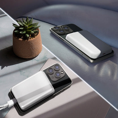 Εξωτερική Μπαταρία Wireless WZK WRW349YWS, 10000mAh, 20W, PD + FQI, 1 x QI - 1 x USB-C, Λευκή