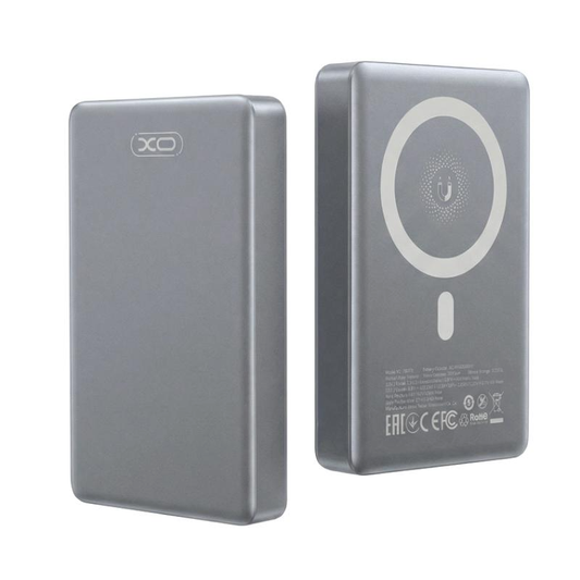 Εξωτερική Ασύρματη Μπαταρία XO Design PR294, 10000mAh, 20W, PD + FQI, 1 x QI - 1 x USB-C, Γκρι