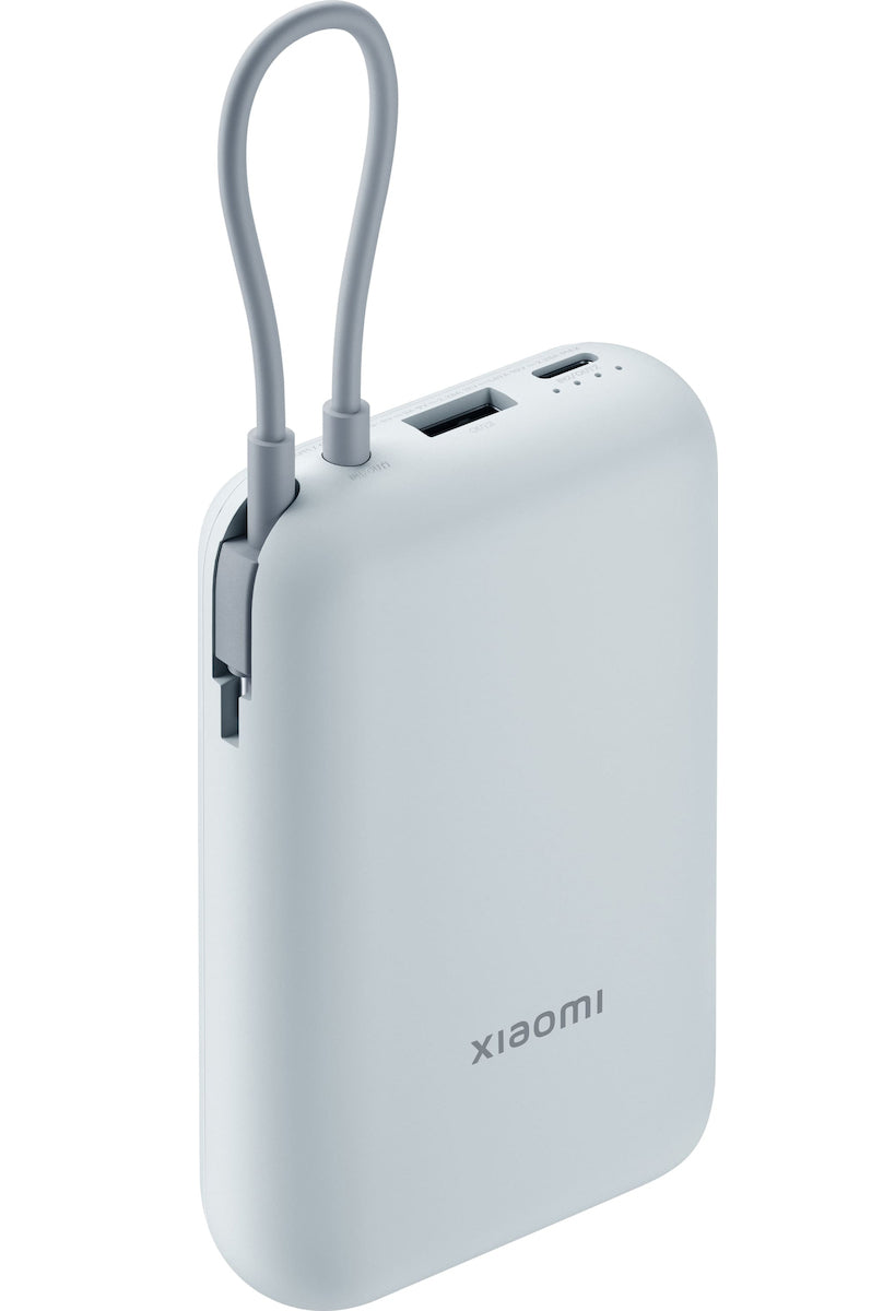 Xiaomi Pocket External Battery, 10000mAh, 22.5W, QC + PD, 1 x USB-A - 2 x USB-C, Blue BHR9073GL