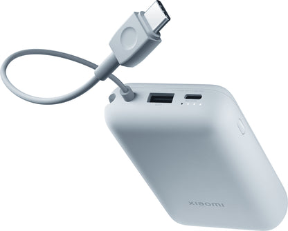 Xiaomi Pocket External Battery, 10000mAh, 22.5W, QC + PD, 1 x USB-A - 2 x USB-C, Blue BHR9073GL