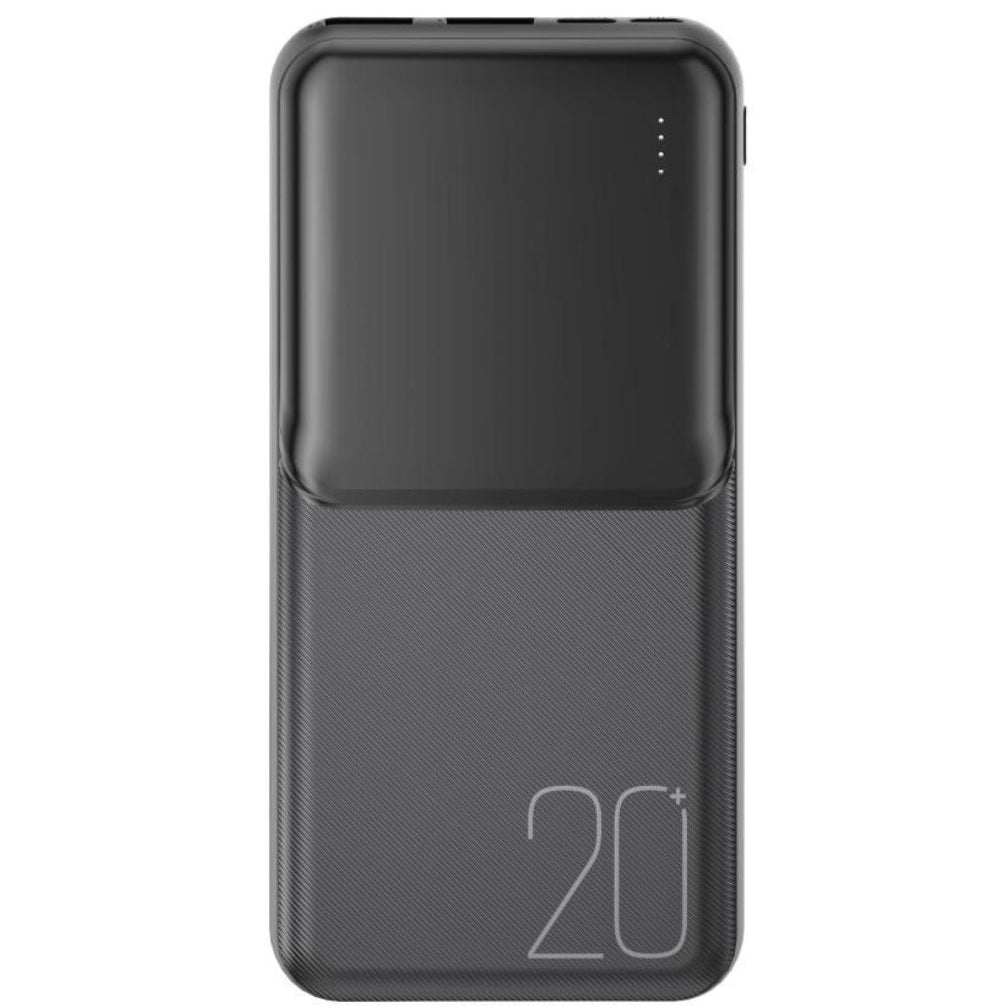 Εξωτερική Μπαταρία XO Design PR252, 20000mAh, 10W, 2 x USB-A, Μαύρη