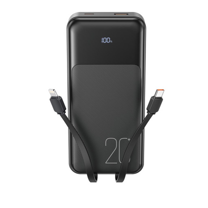 Εξωτερική Μπαταρία XO Design PR249, 20000mAh, 22.5W, QC + PD, 1 x Lightning - 1 x USB-A - 2 x USB-C, Μαύρη