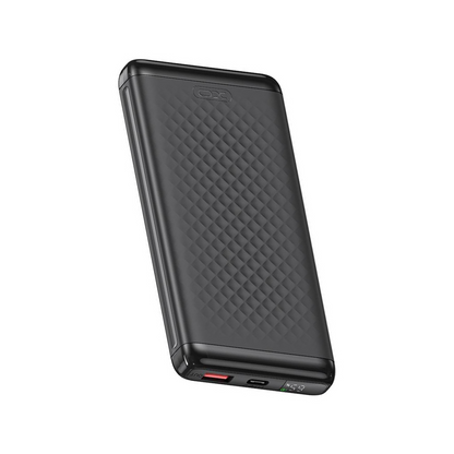 XO Design PB308 External Battery, 10000mAh, 22.5W, QC + PD, 1 x USB-A - 1 x USB-C, Black