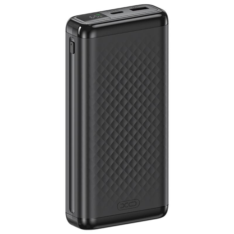 Εξωτερική Μπαταρία XO Design PB309, 20000mAh, 22.5W, QC + PD, 1 x USB-A - 1 x USB-C, Μαύρο