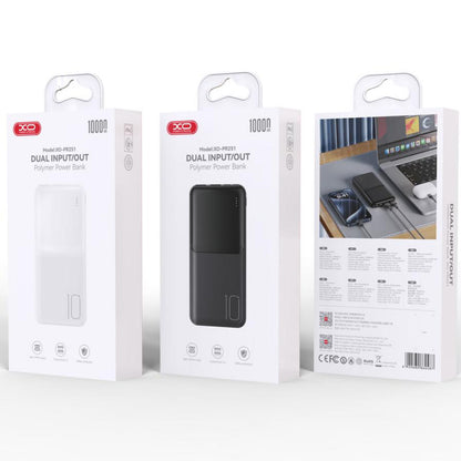 Εξωτερική Μπαταρία XO Design PR252, 20000mAh, 10W, 2 x USB-A, Μαύρη