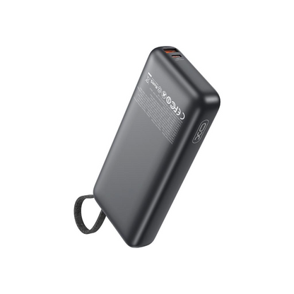 Εξωτερική Μπαταρία XO Design PR268, 20000mAh, 130W, QC + PD, 1 x USB-A - 2 x USB-C, Γκρι